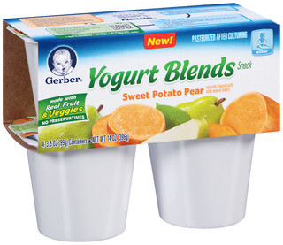 Gerber® Sweet Potato Pear Yogurt Blends Snack 