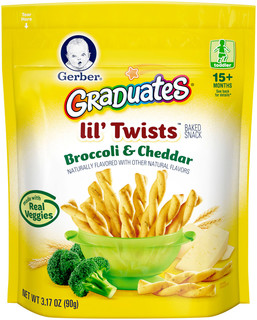 Gerber® Graduates® Lil' Twists™ Broccoli & Cheddar Baked Snacks 