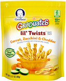 Gerber® Graduates® Lil' Twists™ Carrot, Zucchini & Cheddar Baked Snacks 