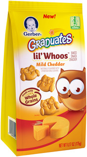 Gerber® Graduates® Lil' Whoos™ Mild Cheddar Baked Snack Crackers 