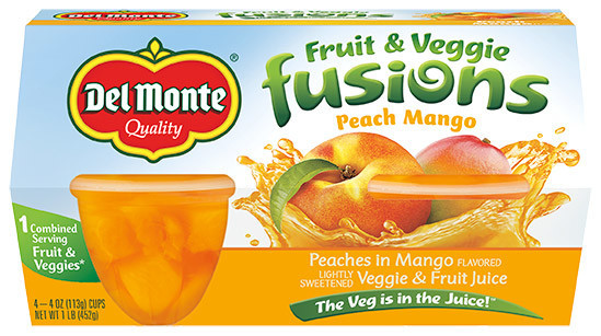 Del Monte® Fruit & Veggie Fusions Peach Mango