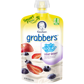 Gerber® Grabbers Fruit and Yogurt, Very Berry