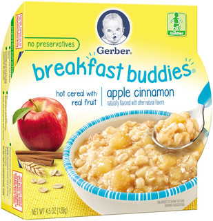 Gerber® Graduates® Breakfast Buddies® Apple Cinnamon Hot Cereal with Real Fruit and Whole Grain Oats