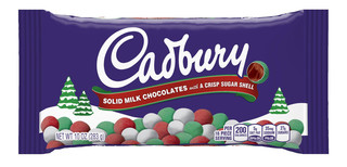 Cadbury® Holiday Candy Coated Solid Milk Chocolates