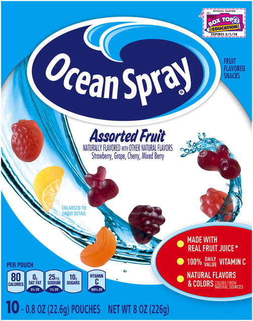 Ocean Spray Assorted Fruit Flavored Snacks