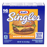 KRAFT Singles Cheddar Cheese Slices