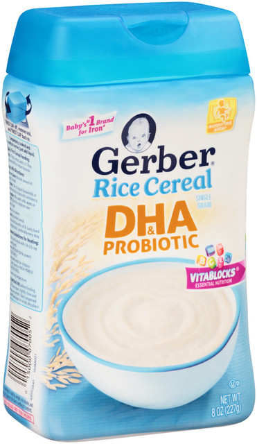 Gerber® DHA & Probiotic Rice Cereal