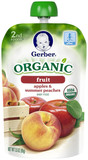 Gerber® Organic 2nd Foods® Fruit Apples & Summer Peaches