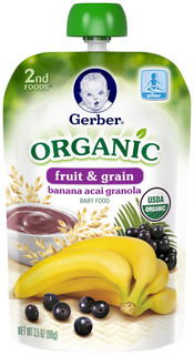 Gerber® 2nd Foods® Organic Fruit & Grain Banana Acai Granola
