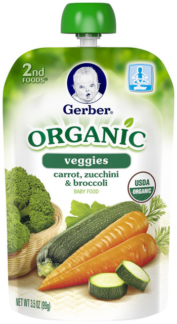 Gerber® 2nd Foods® Organic Veggies Carrot, Zucchini & Broccoli