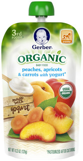 Gerber® Organic 3rd Foods® Peaches, Apricots & Carrots with Yogurt