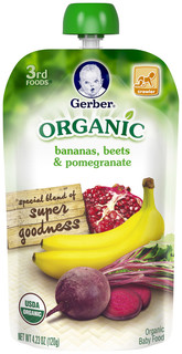Gerber® 3rd Foods® Organic Bananas, Beets & Pomegranate