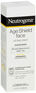 Neutrogena® Age Shield Face Oil-Free Lotion Sunscreen Broad Spectrum SPF 110