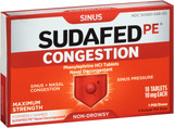 Sudafed PE® Non-Drowsy Sinus Congestion Maximum Strength