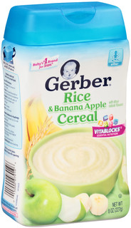 Gerber® Rice & Banana Apple Cereal