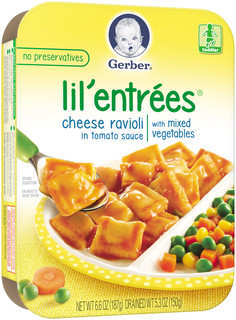 Gerber® Lil' Entrees® Cheese Ravioli in Tomato Sauce with Mixed Vegetables