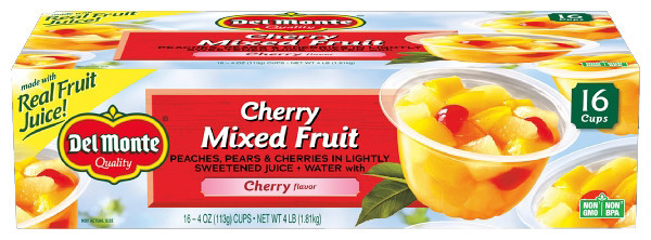 Del Monte® Fruit Cup® Snacks Cherry Mixed Fruit 