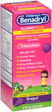 Children's Benadryl® Allergy Plus Congestion Grape Flavored Liquid