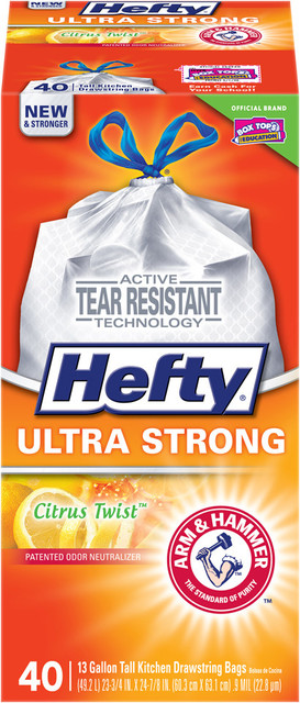 Hefty® Ultra Strong Tall Kitchen Trash Bags