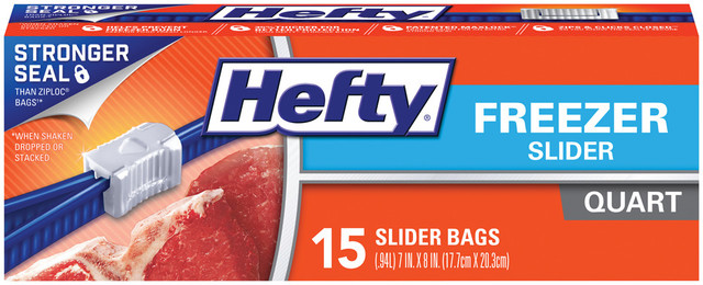Hefty® Slider Bag Quart Freezer