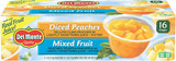 Del Monte® Fruit Cup® Snacks Diced Peaches & Mixed Fruit