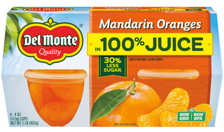 Del Monte®  Fruit Cup®  Snacks Mandarin Oranges