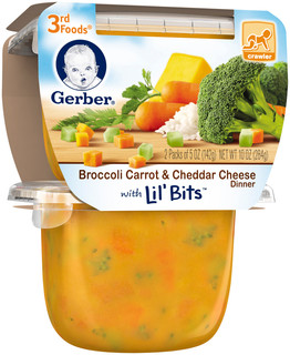 Gerber 3rd Foods Lil' Bits Broccoli, Carrot & Cheddar Cheese