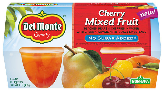 Del Monte® Fruit Cup® Snacks Cherry Mixed Fruit