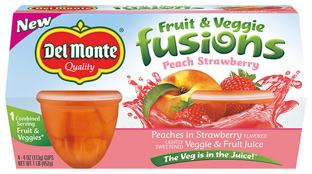 Del Monte®  Fruit & Veggie Fusions Peach Strawberry