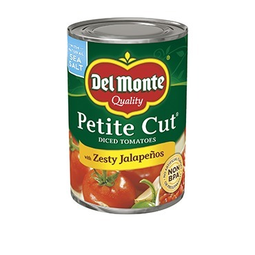 Del Monte® Petite Cut Diced Tomatoes with Zesty Jalapenos