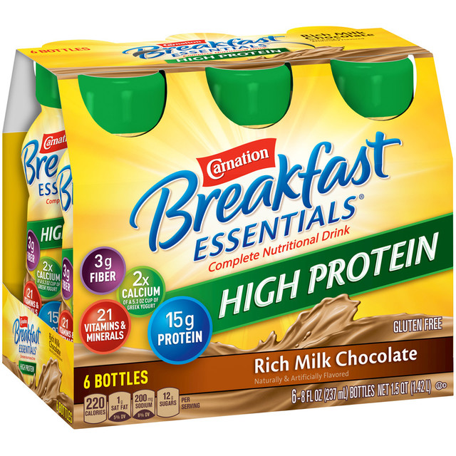 Carnation Breakfast Essentials® Rich Milk Chocolate High Protein Complete Nutritional Drink