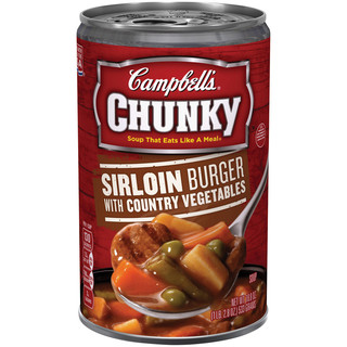 Campbell's Chunky Sirloin Burger with Country Vegetables Soup 