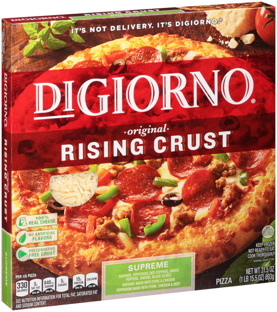 DIGIORNO Original Rising Crust Supreme Frozen Pizza