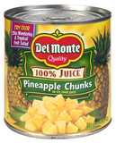 Del Monte®  Pineapple Chunks in 100% Juice