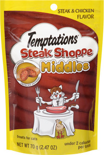 Temptations® Steak Shoppe Middles Treats for Cats Steak and Chicken Flavors
