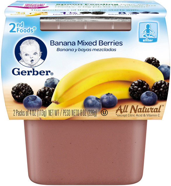 Gerber® 2nd Foods® Banana Mixed Berries