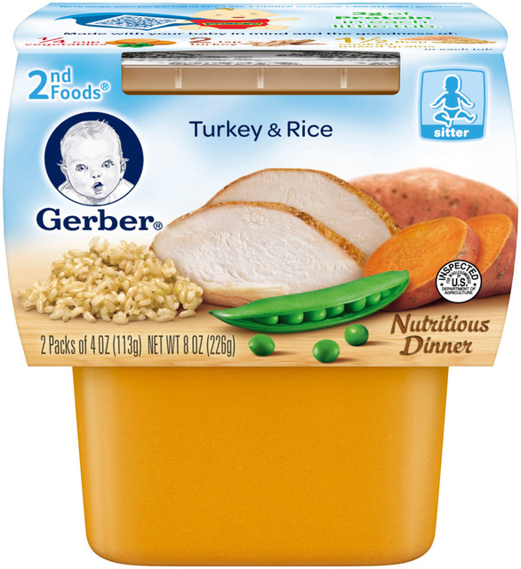 Gerber® 2nd Foods® Nutritious Dinners Turkey & Rice | Baby | My