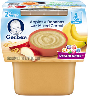 Gerber® 2nd Foods® Apples & Bananas with Mixed Cereal