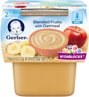 Gerber® 2nd Foods® Blended Fruits with Oatmeal