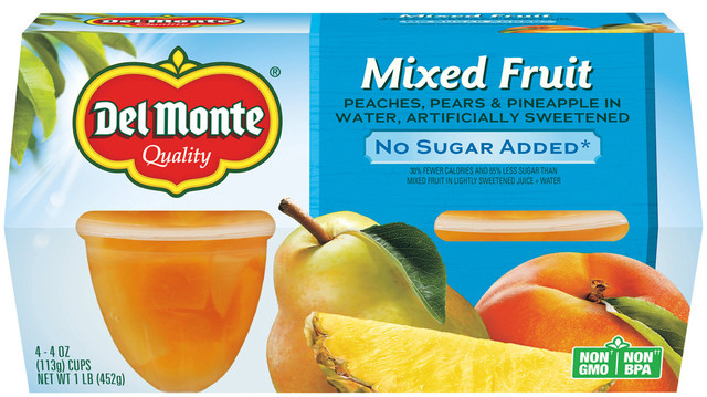 Del Monte® Fruit Cup® Snacks Mixed Fruit No Sugar Added