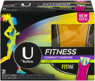 U by Kotex® Fitness Compact Tampons – Super