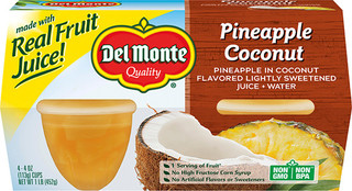 Del Monte® Fruit Cup® Snacks Pineapple Coconut