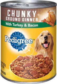 Pedigree® Chunky Ground Dinner With Turkey & Bacon