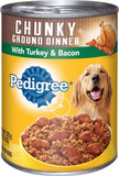 Pedigree® Chunky Ground Dinner With Turkey & Bacon