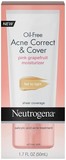 Neutrogena® Acne Correct & Cover Oil-Free Moisturizer Pink Grapefruit