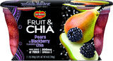 Del Monte® Fruit & Chia™ Fruit Cup® Snacks - Pears in Blackberry Flavored Chia