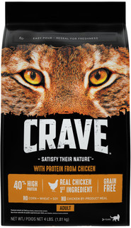 CRAVE™ Grain Free Dry Cat Food with Protein From Chicken