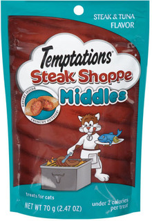 Temptations® Steak Shoppe Middles Treats for Cats Steak and Tuna Flavors