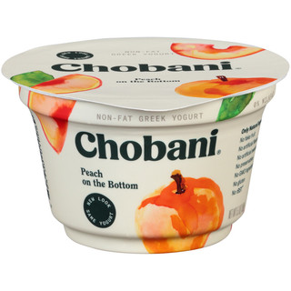 Chobani® Peach on the Bottom Non-Fat Greek Yogurt