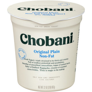 Chobani® Plain Non-Fat Greek Yogurt